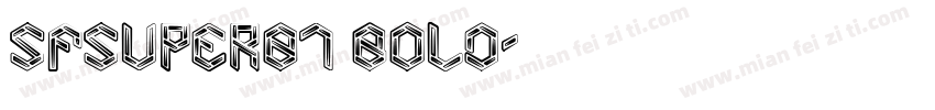 SFSUPER01 BOLD字体转换